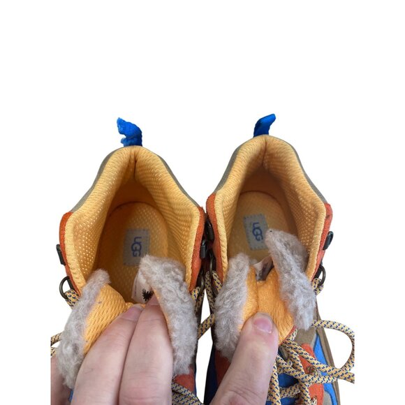 Ugg Highland Hi Boys Colorblock Leather Ankle Boots Size 5 SKU 8409 - Picture 9 of 14